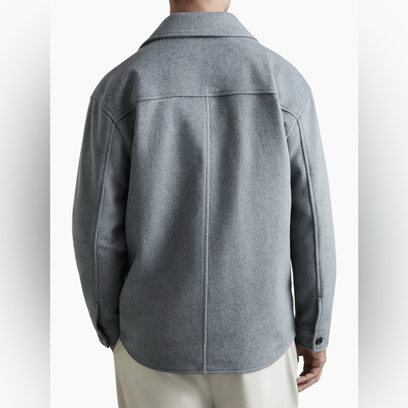 Reiss Liam Wool-Blend Jacket in Gray size L - Picture 3 of 16